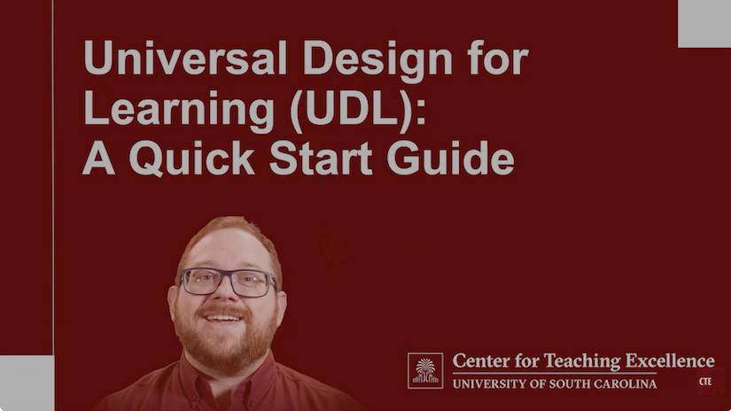 Universal Design for Learning (UDL): A Quick Start Guide opening slide