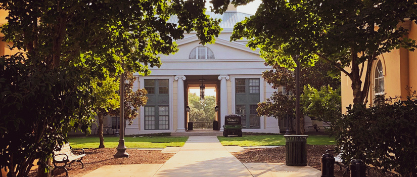 South Quad residence hall in late afternoon