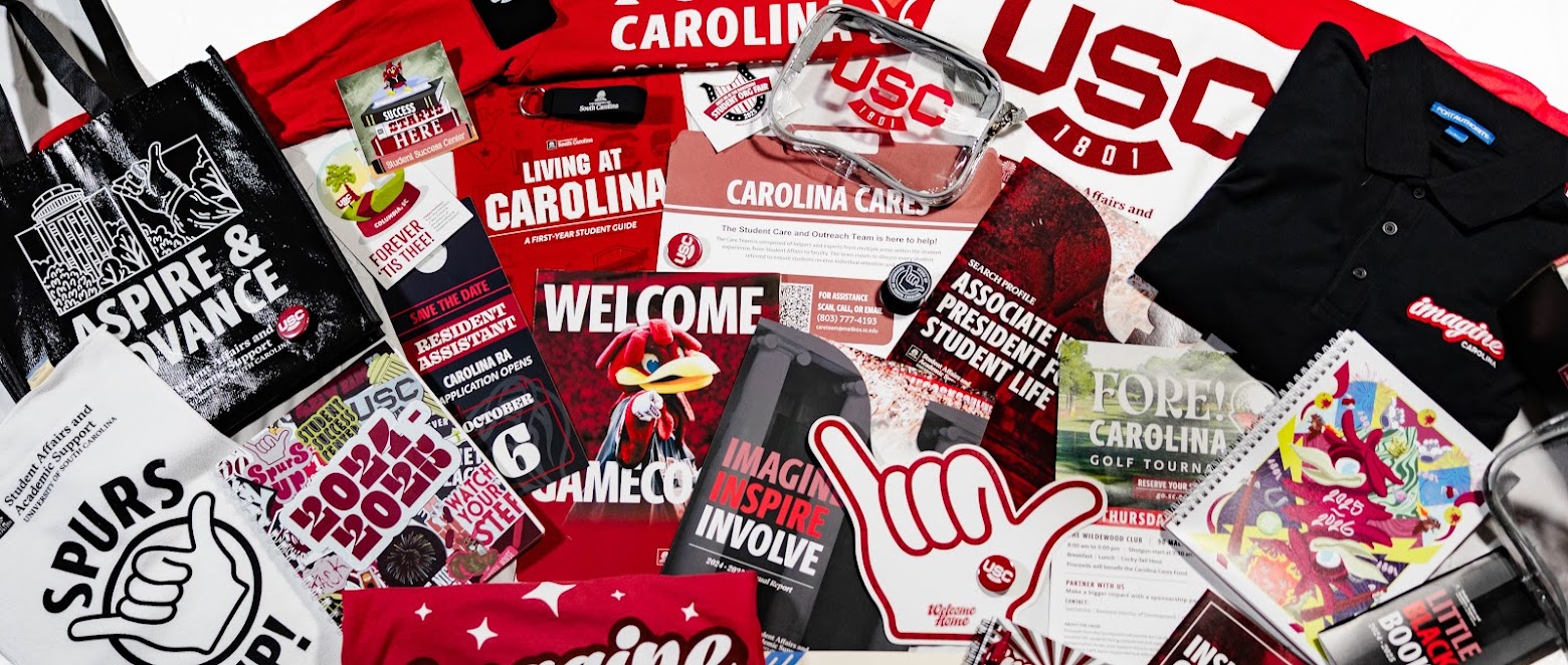 UofSC designed materials laid out 