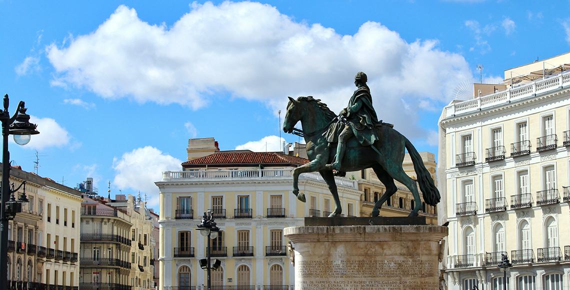 Statue in Madrid, Spain