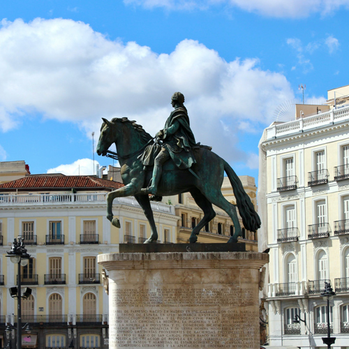 Statue in Madrid, Spain
