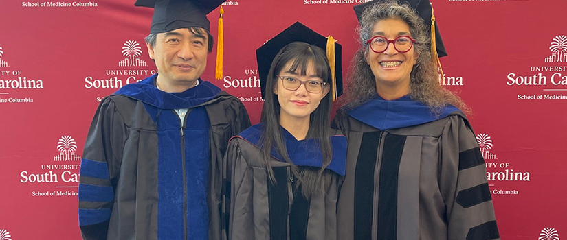 Dr. Wenbin Tan, Dr. Vi Nguyen, and Dr. Carole Oskeritzian